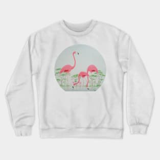 Flamingo Lagoon Crewneck Sweatshirt